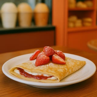 Strawberry Cheesecake Crepe